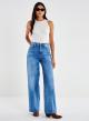 Μπλε Παντελόνι τζιν Icon Lexie σε φαρδιά γραμμή Vicolo - 0
