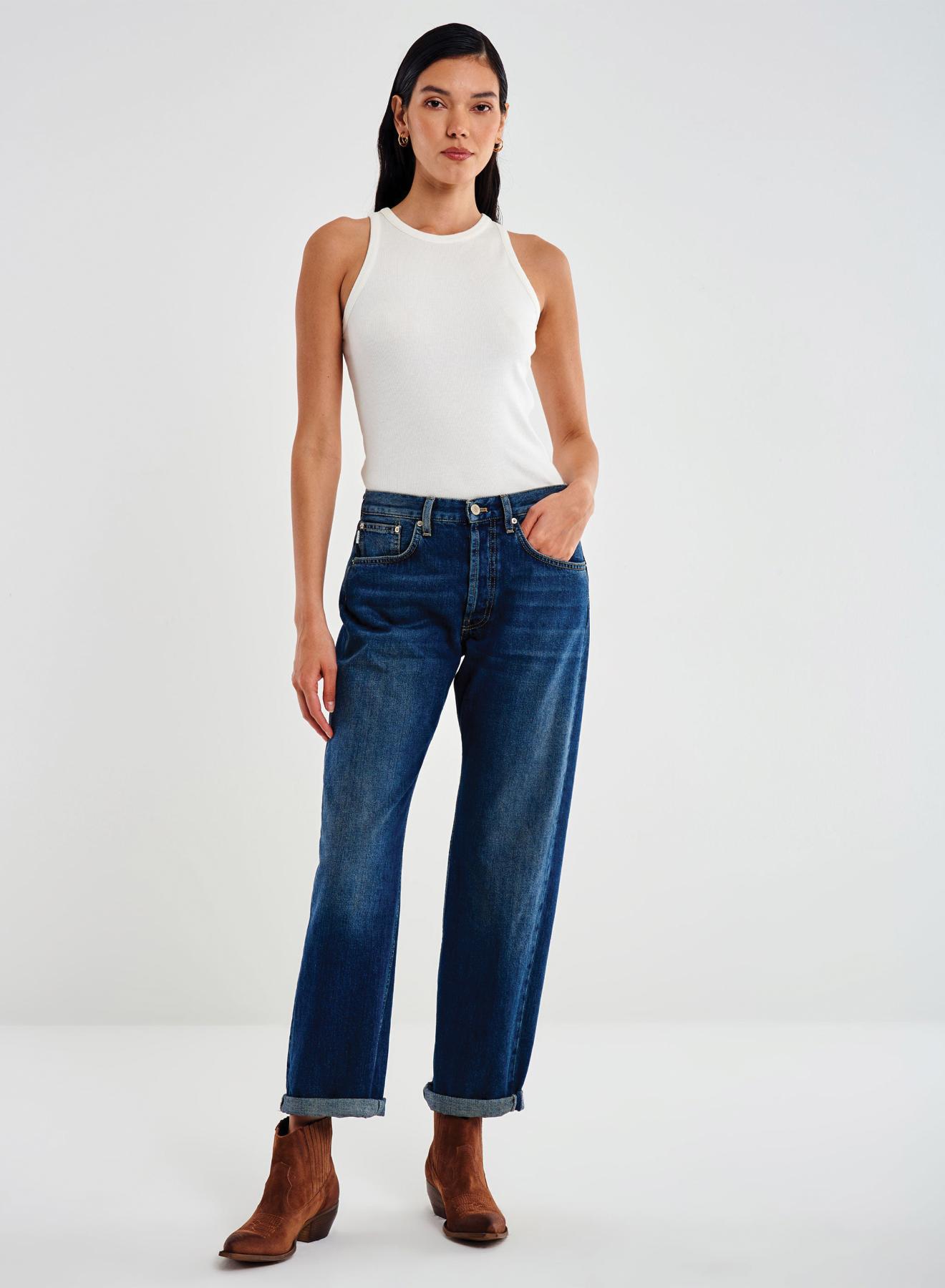 Μπλε Παντελόνι τζιν Emy σε ίσια γραμμή Vicolo - 1