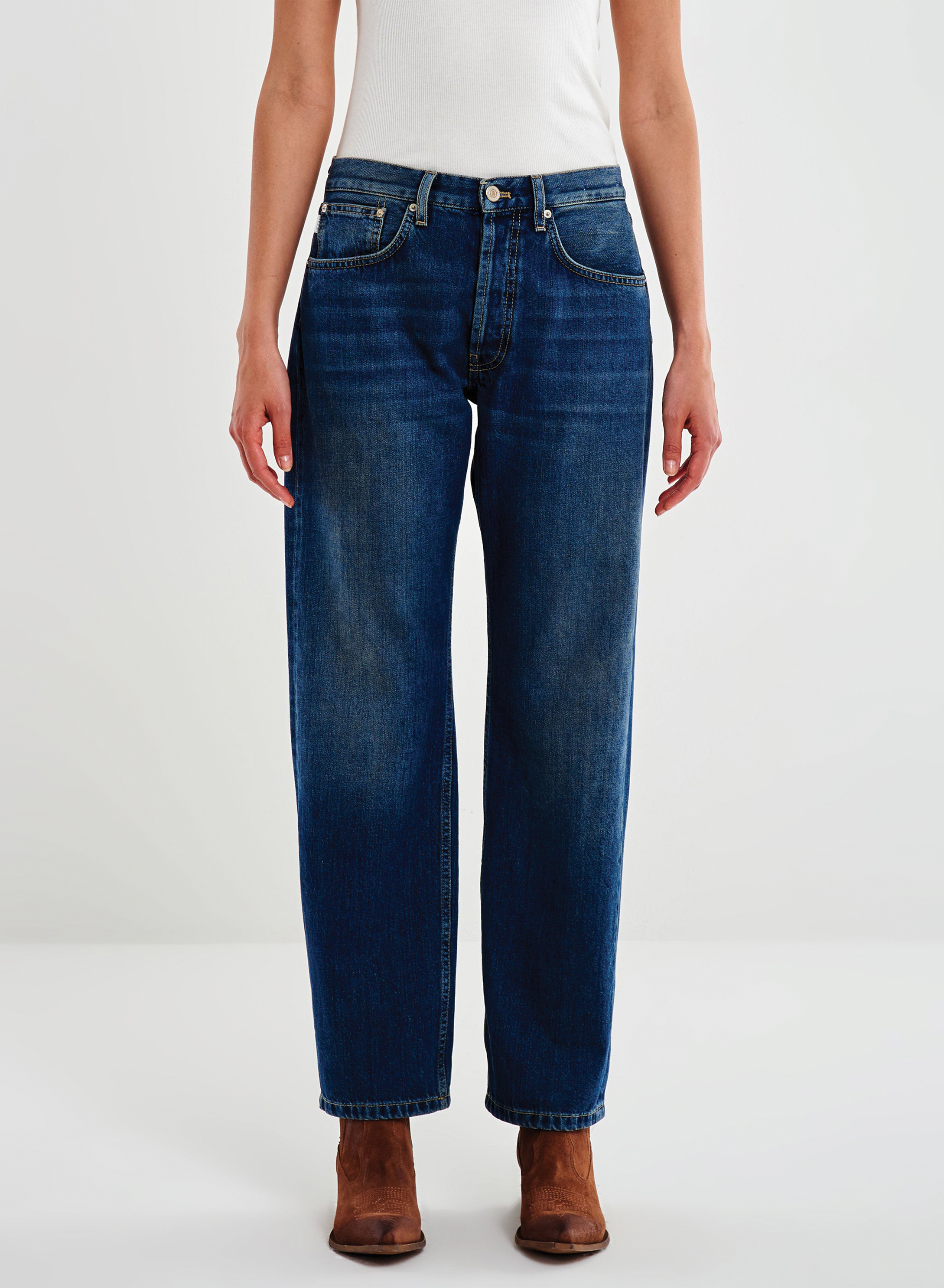 Μπλε Παντελόνι τζιν Emy σε ίσια γραμμή Vicolo - 1