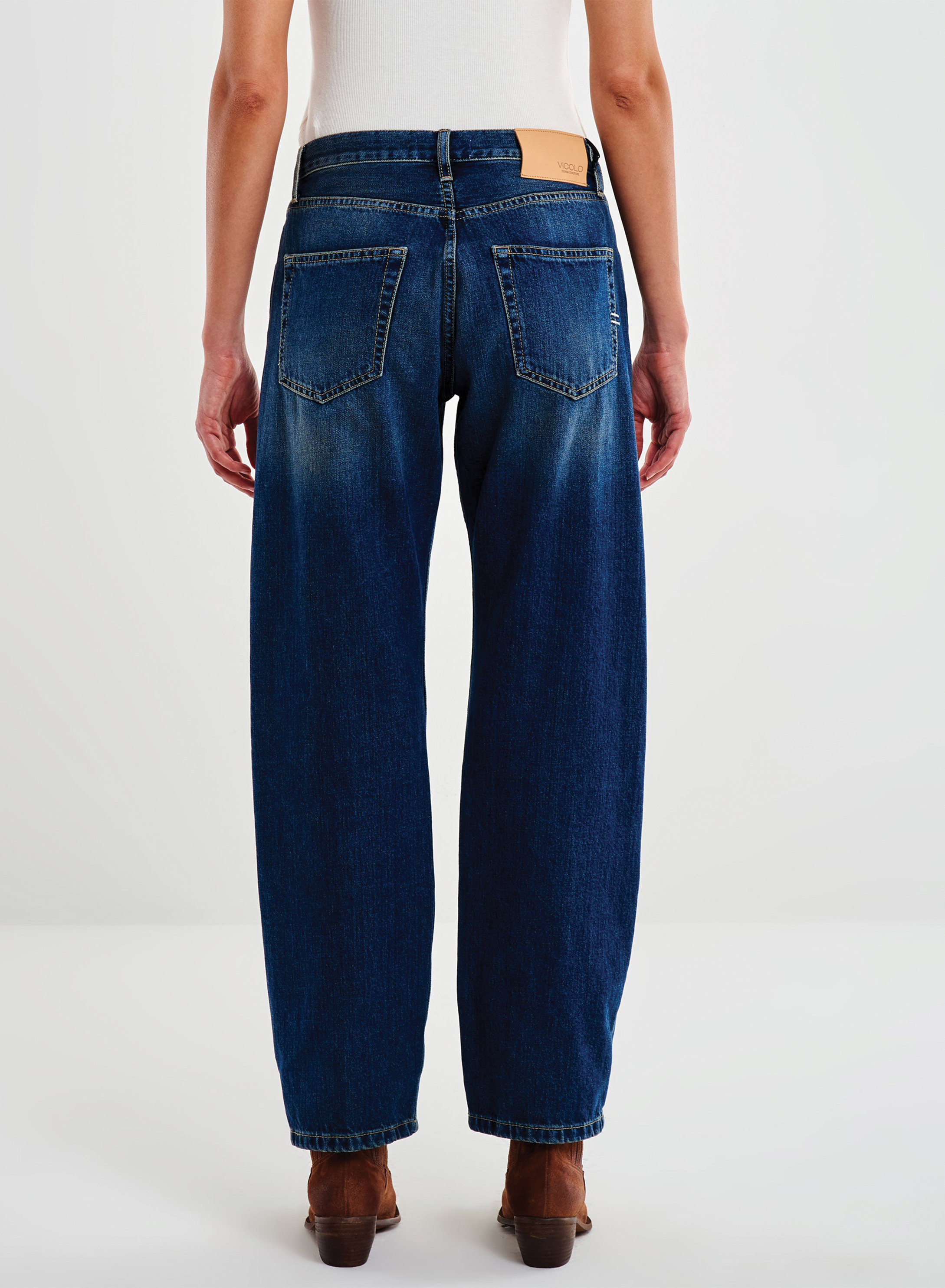 Μπλε Παντελόνι τζιν Emy σε ίσια γραμμή Vicolo - 2