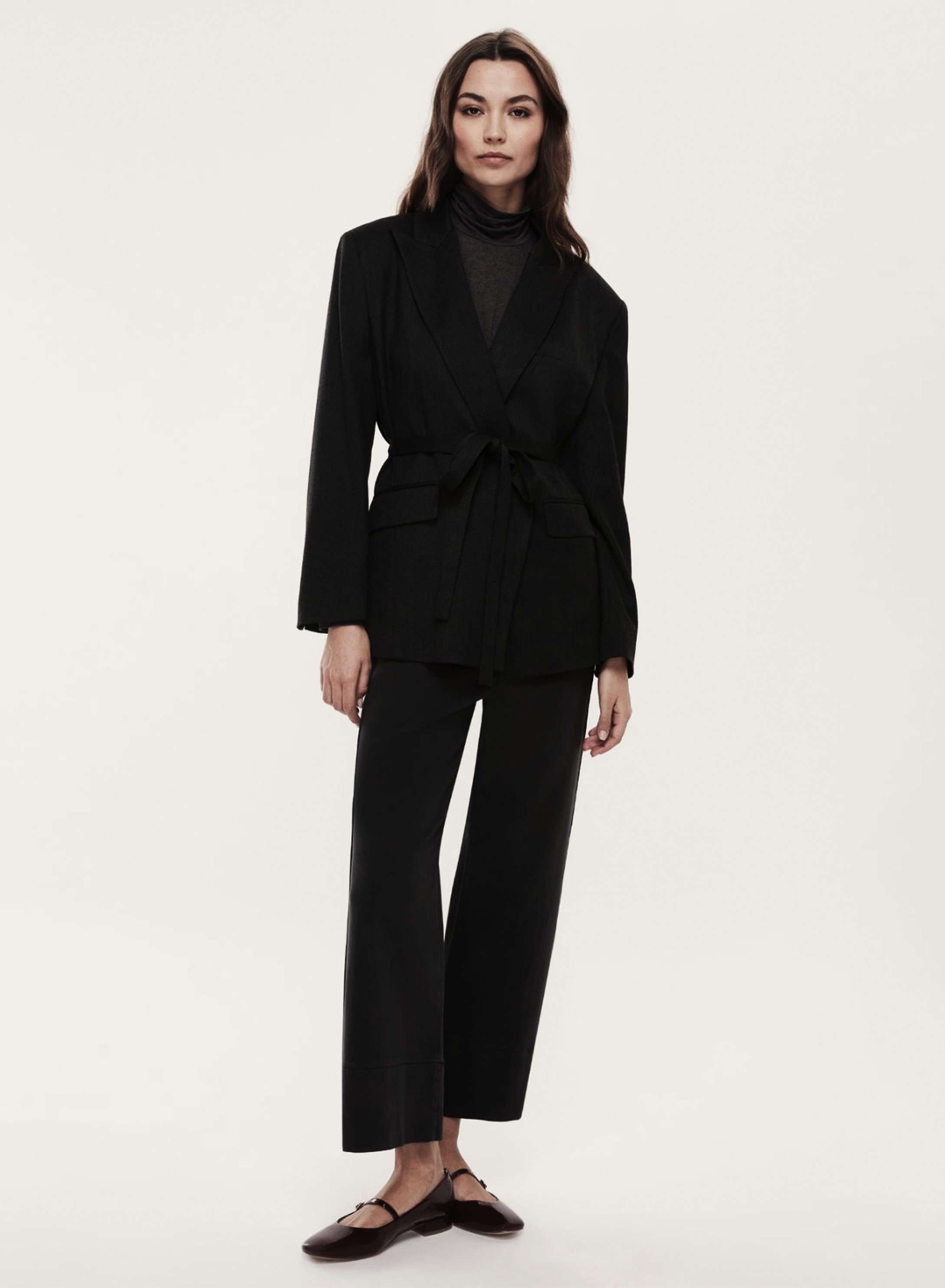 Black straight fit five pockets Trousers Emme Marella - 0