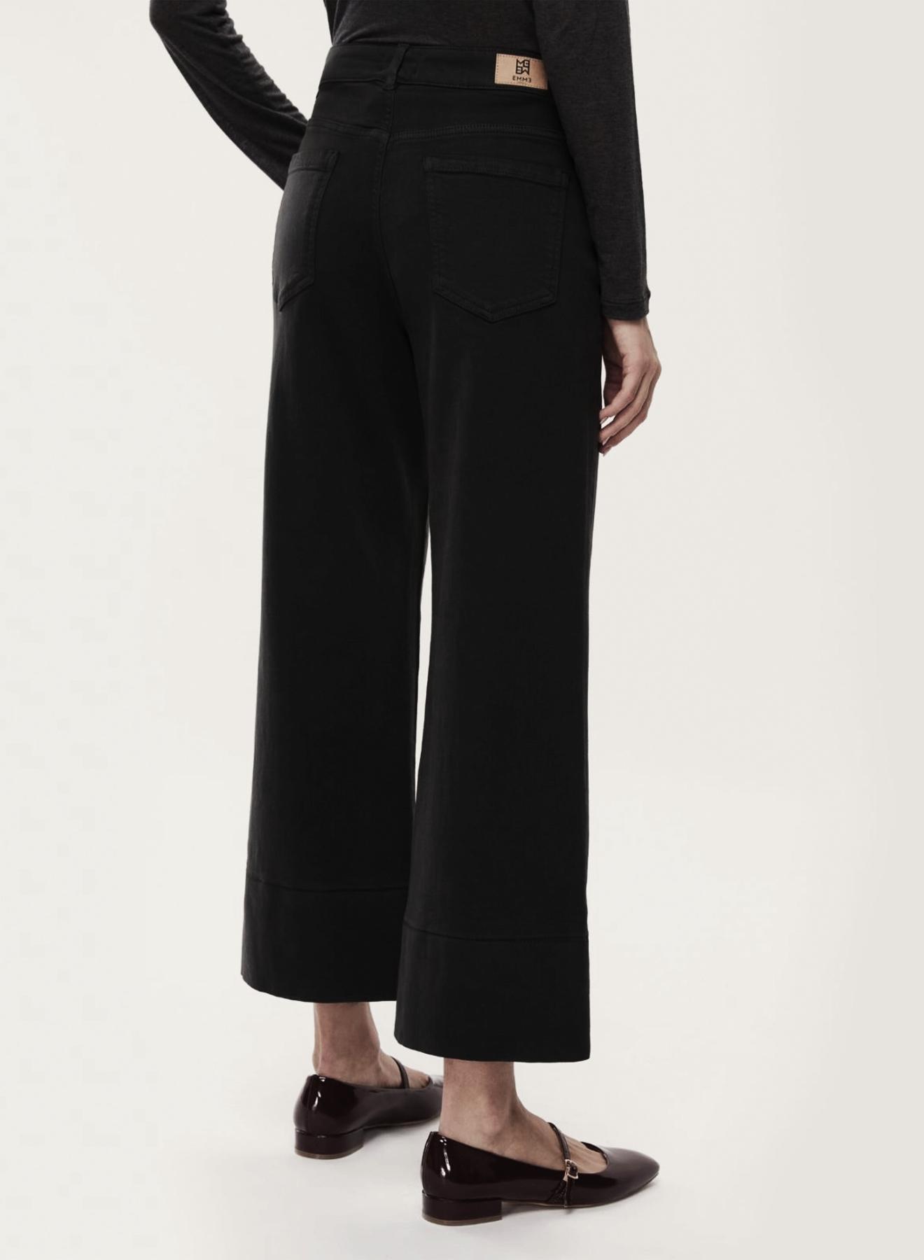 Black straight fit five pockets Trousers Emme Marella - 2