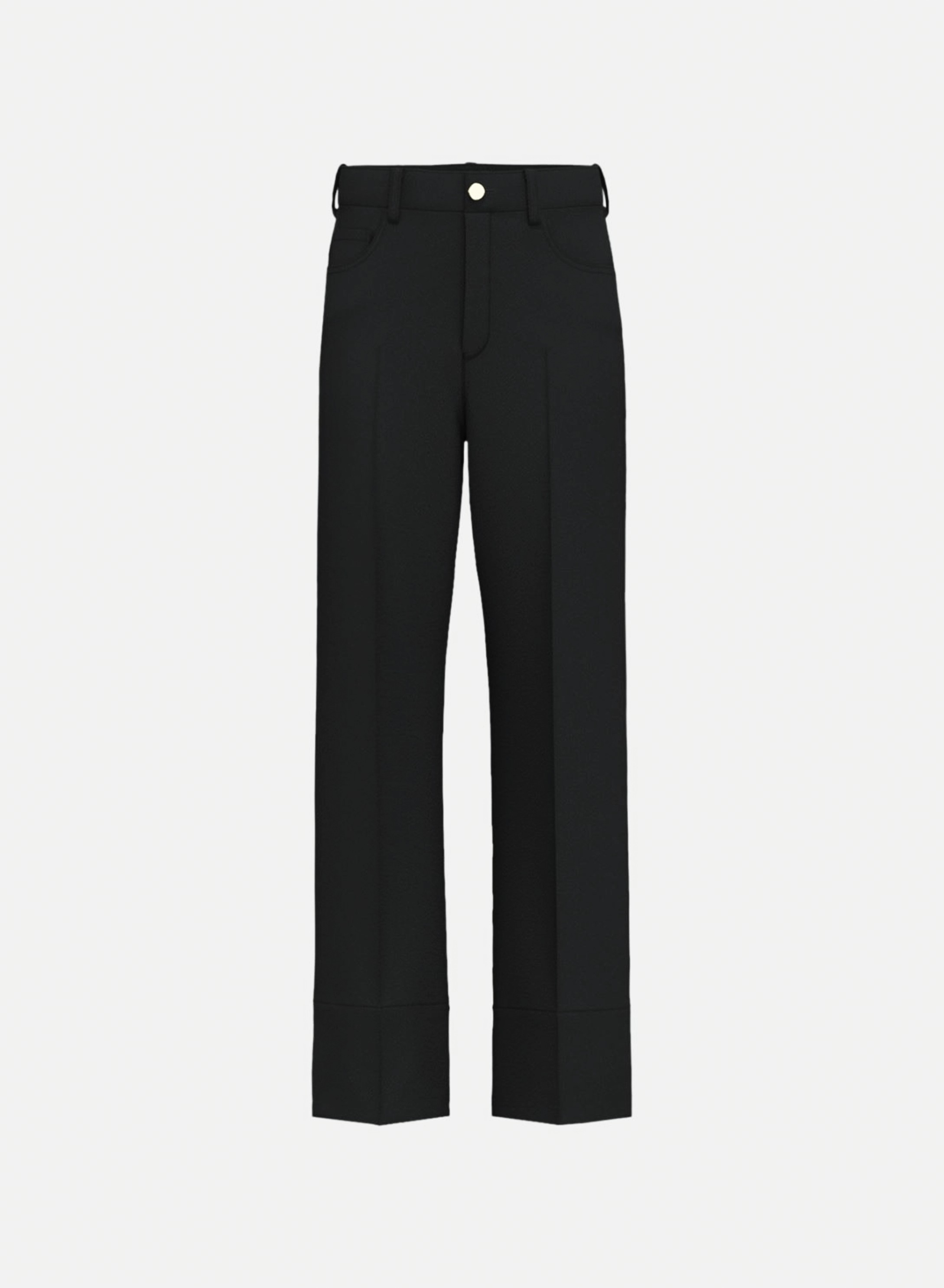 Black straight fit five pockets Trousers Emme Marella - 4