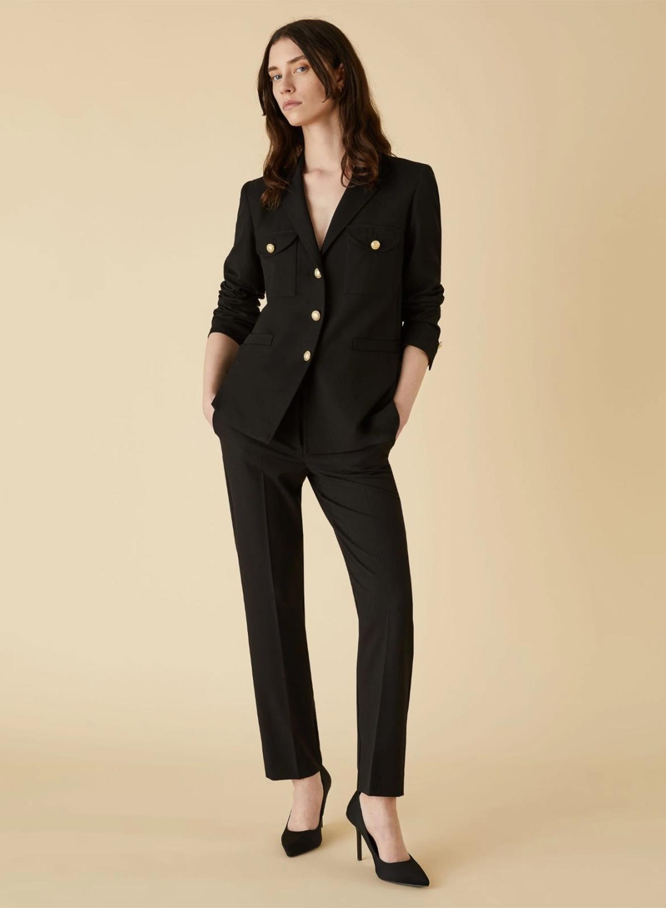 Jacket with metal buttons - 1