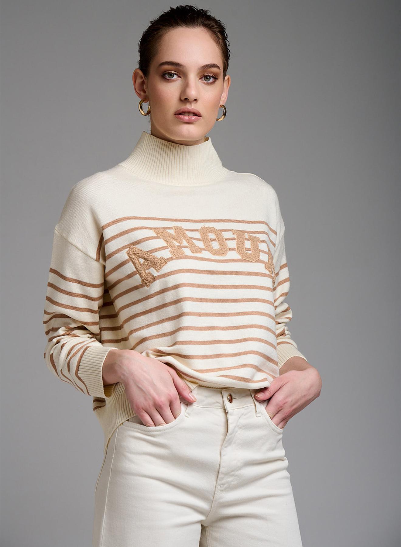 Sweater with stripes - 1