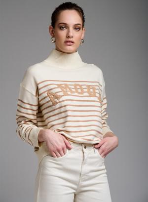 Sweater with stripes - 12546