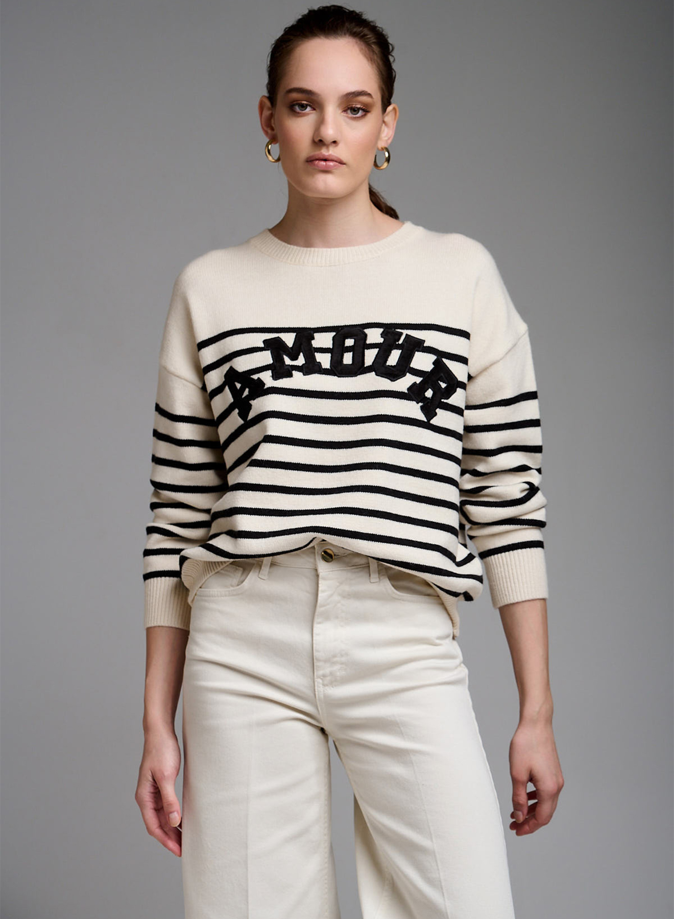 Sweater with stripes - 0