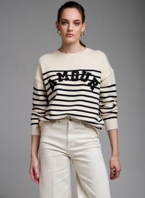 Sweater with stripes - 12572