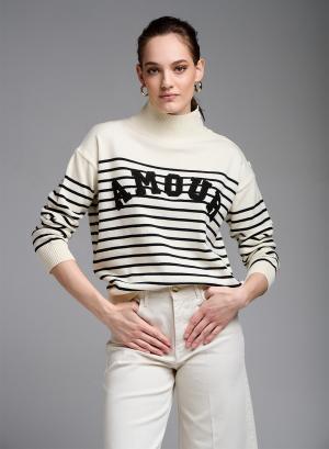 Sweater with stripes - 12598