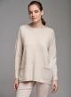 Round neck sweater with separate collar - 2
