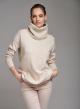 Round neck sweater with separate collar - 1