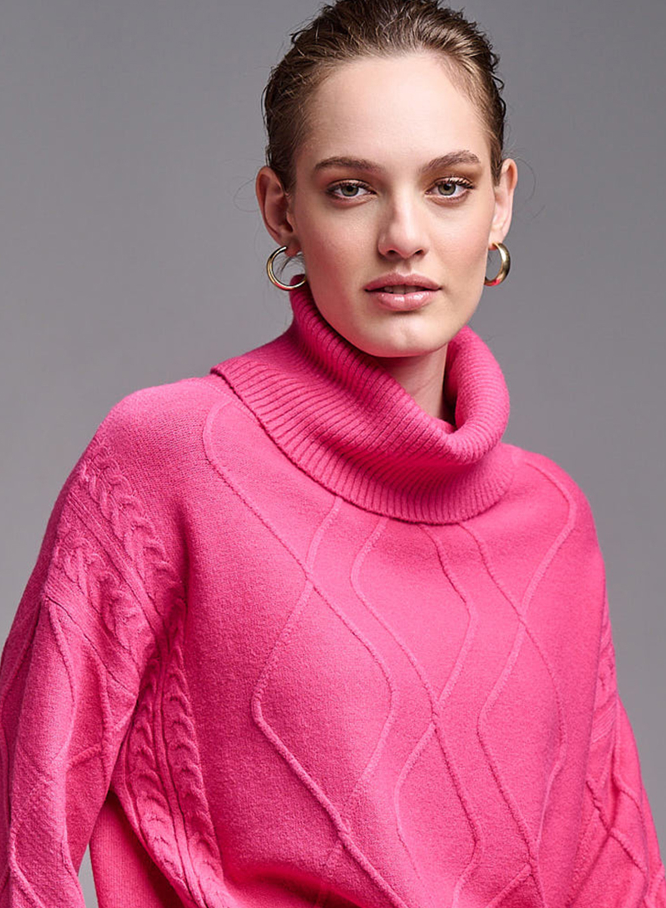 Turtleneck sweater with textured details - 2