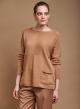 Round neck sweater with separate collar - 3
