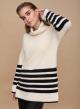 Turtlenet sweater with stripes - 2
