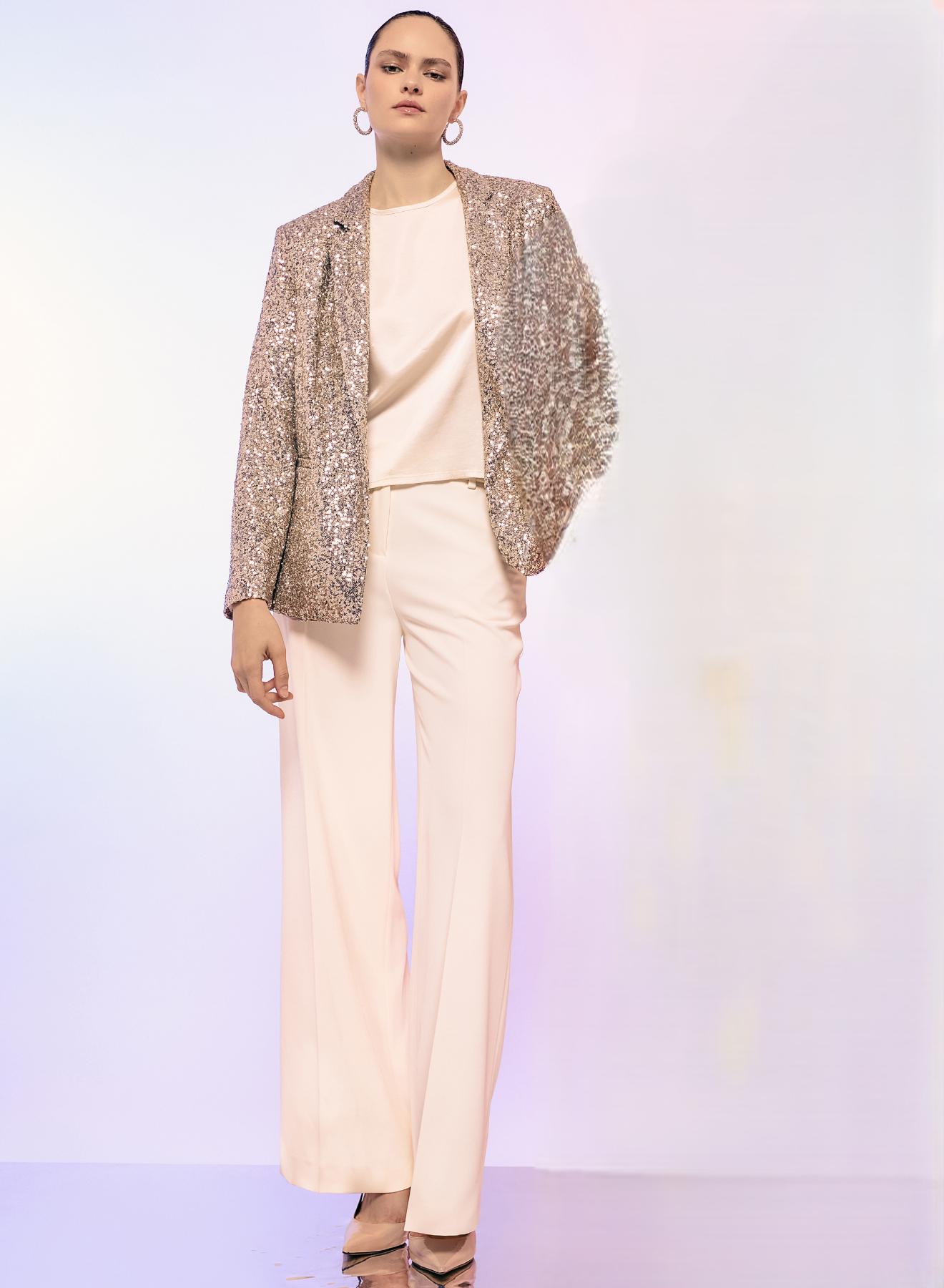 Ecru loose fit Trousers Eco - 1