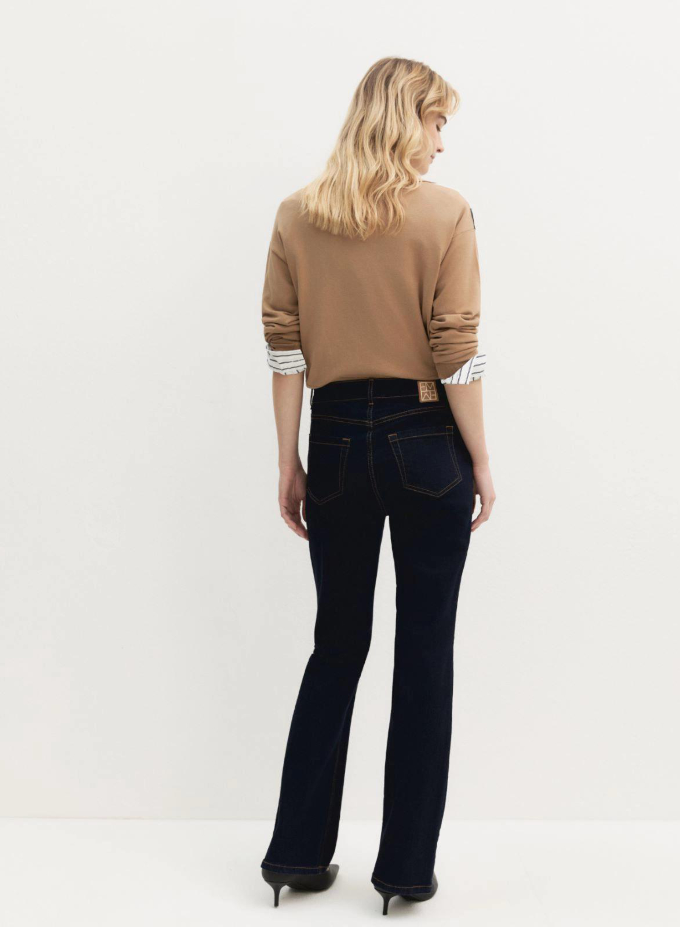 Navy Blue bootcut Παντελόνι Τζιν Emme Marella - 1