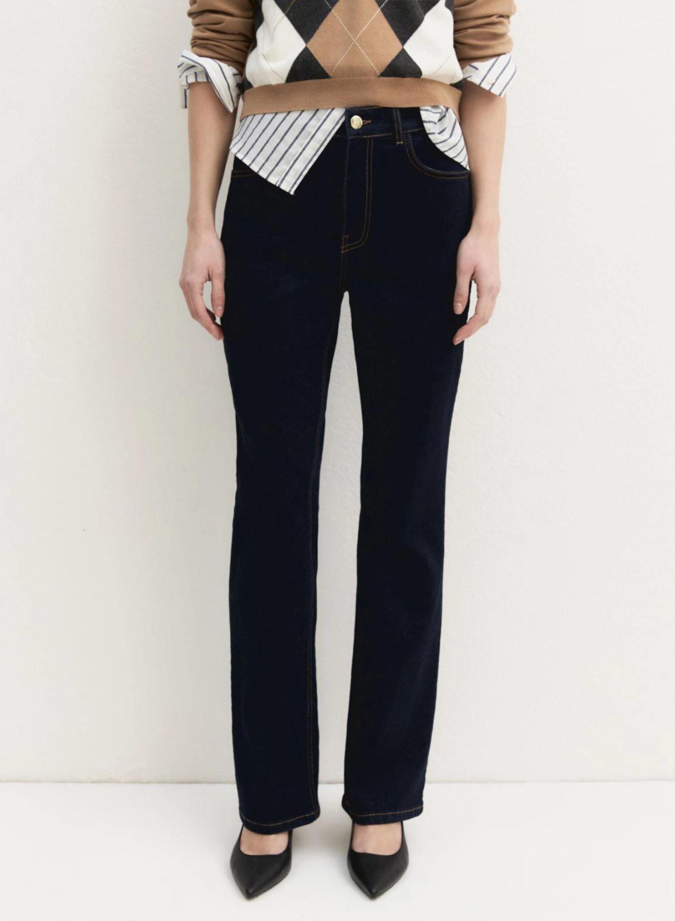 Navy Blue bootcut Παντελόνι Τζιν Emme Marella - 3