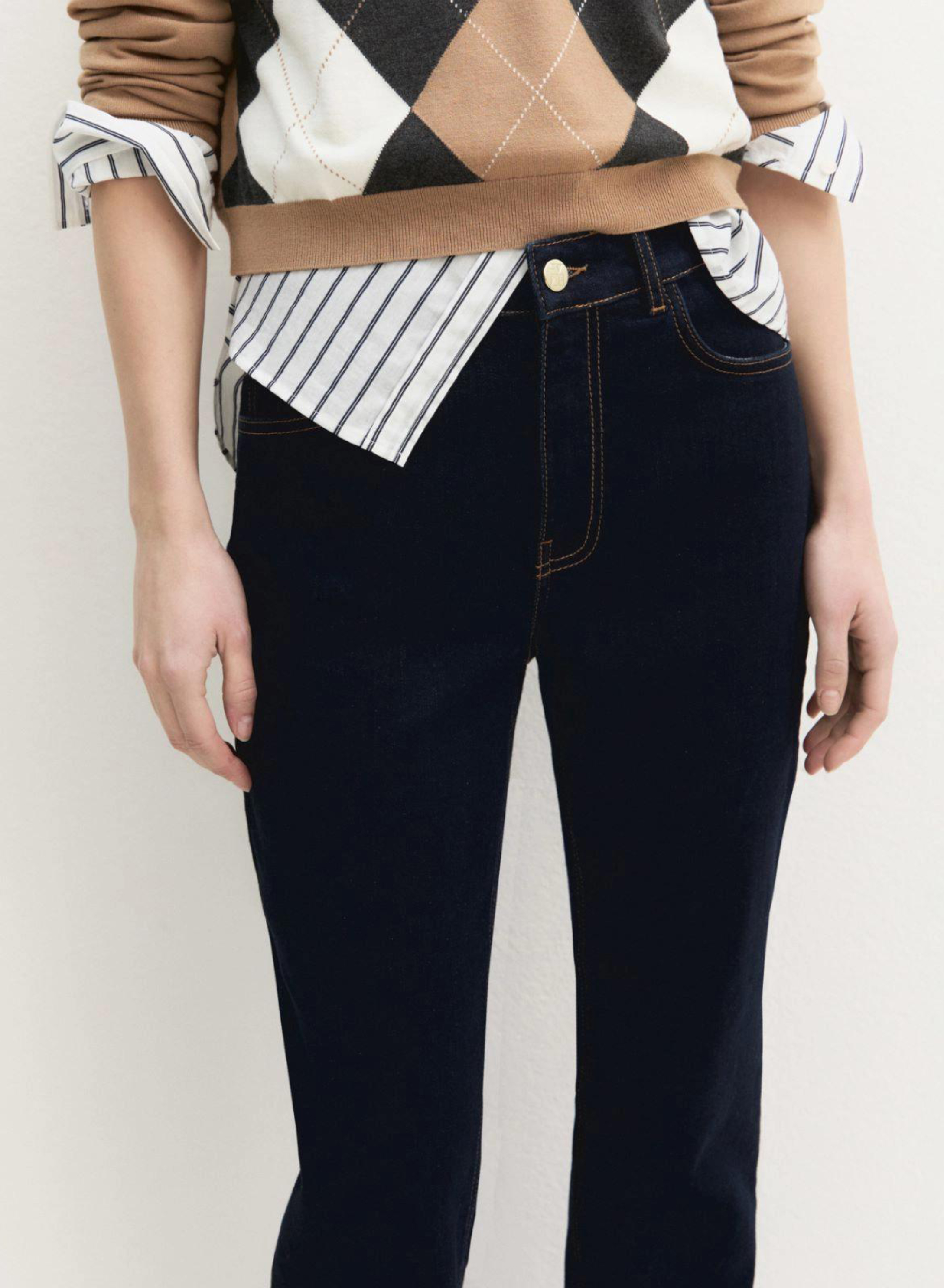 Navy Blue bootcut Παντελόνι Τζιν Emme Marella - 4