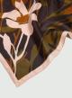 Blue silky twill Foulard Emme Marella - 3