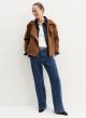 Cognac biker Jacket Emme Marella - 0