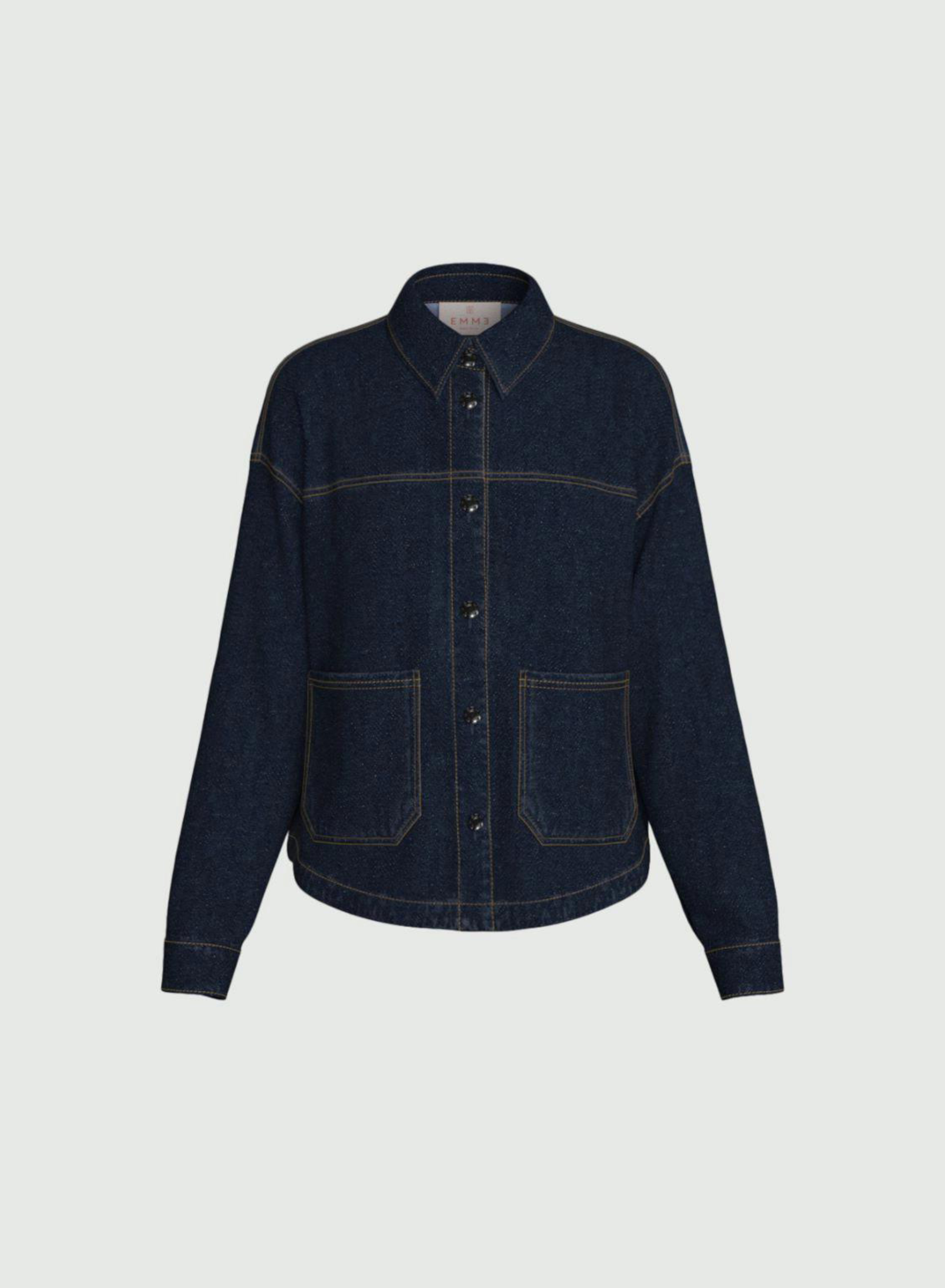 Blue Denim Jacket with patch pockets Emme Marella - 5