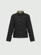 Black double face water repellent puffer Jacket with print Emme Marella - 4