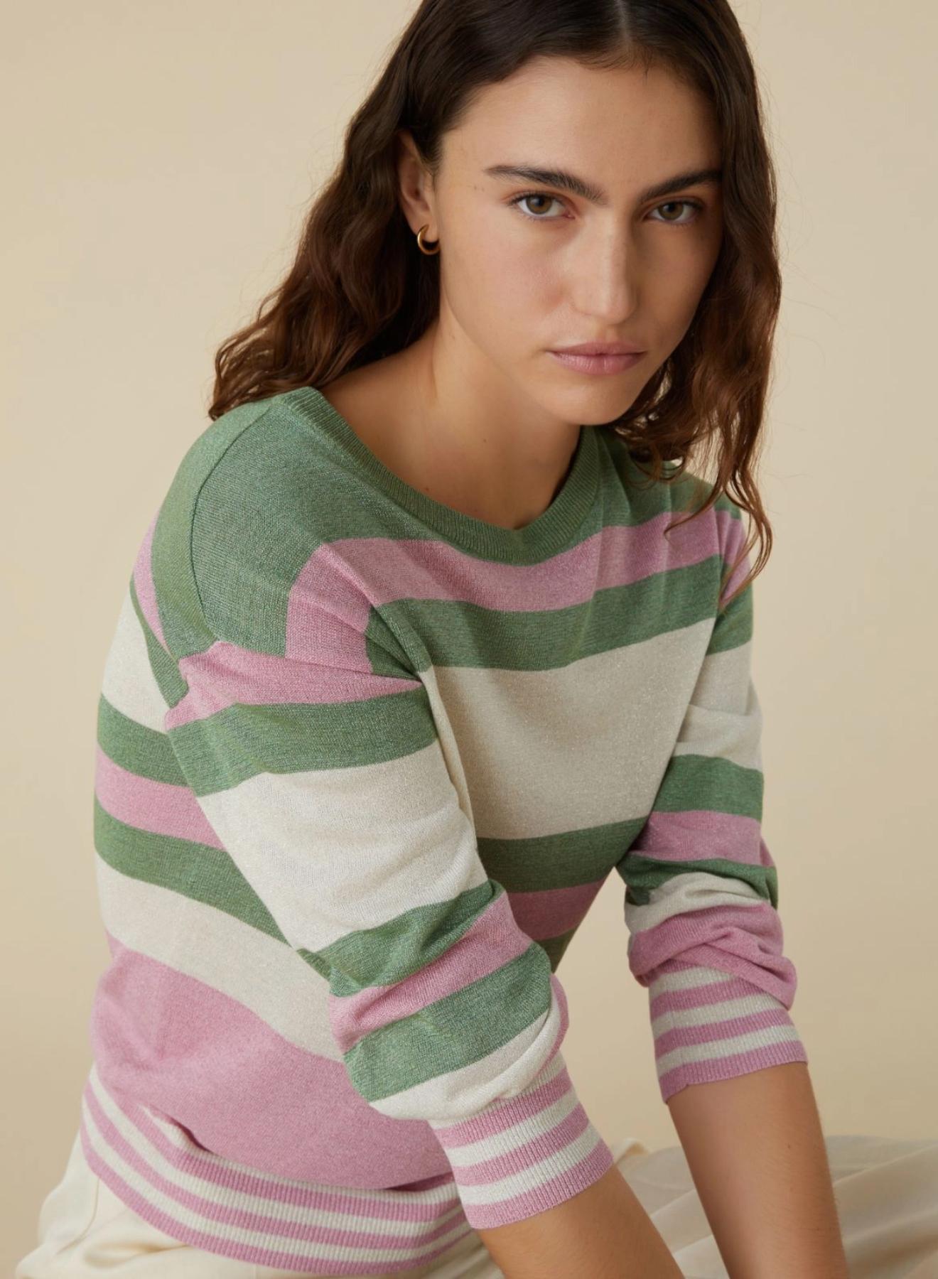 Pink lurex sweater Emme Marella - 3