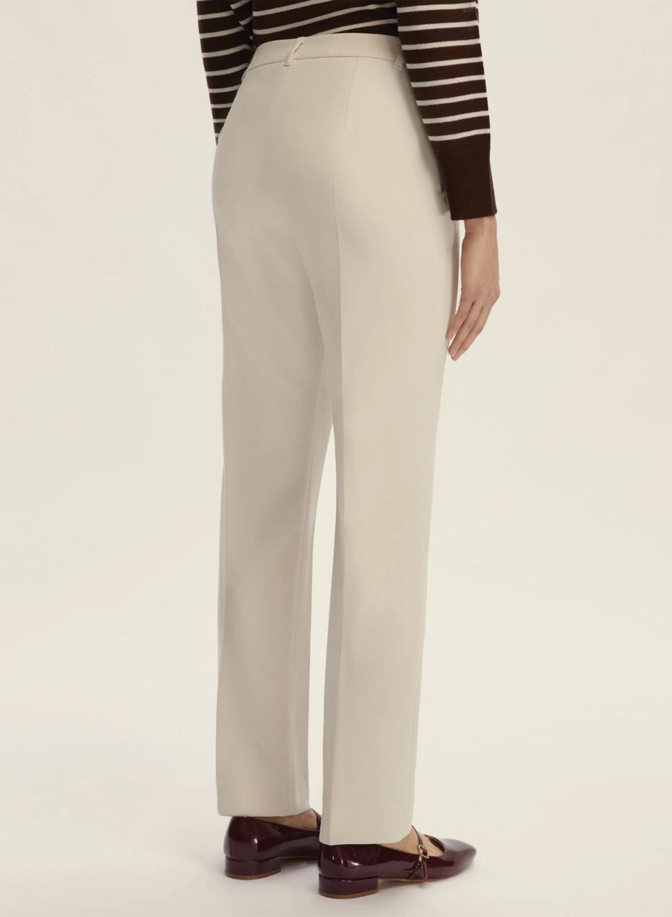 Off White Παντελόνι σε ίσια γραμμή Emme Marella - 2