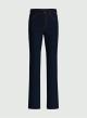 Navy Blue Five-pocket jeans in stretch cotton with a slim flare line Emme Marella - 3