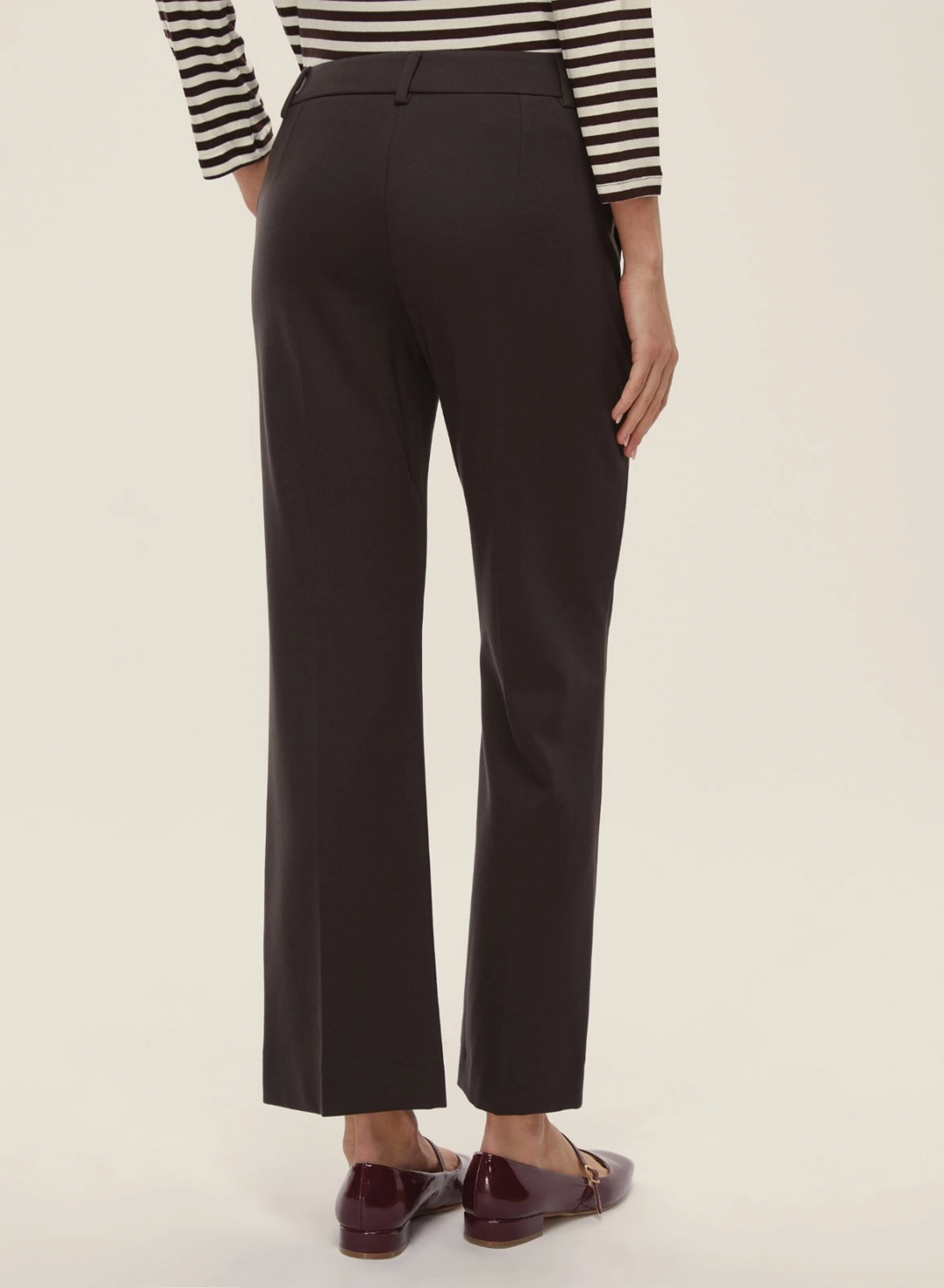 Brown straight fit Trousers Emme Marella - 1