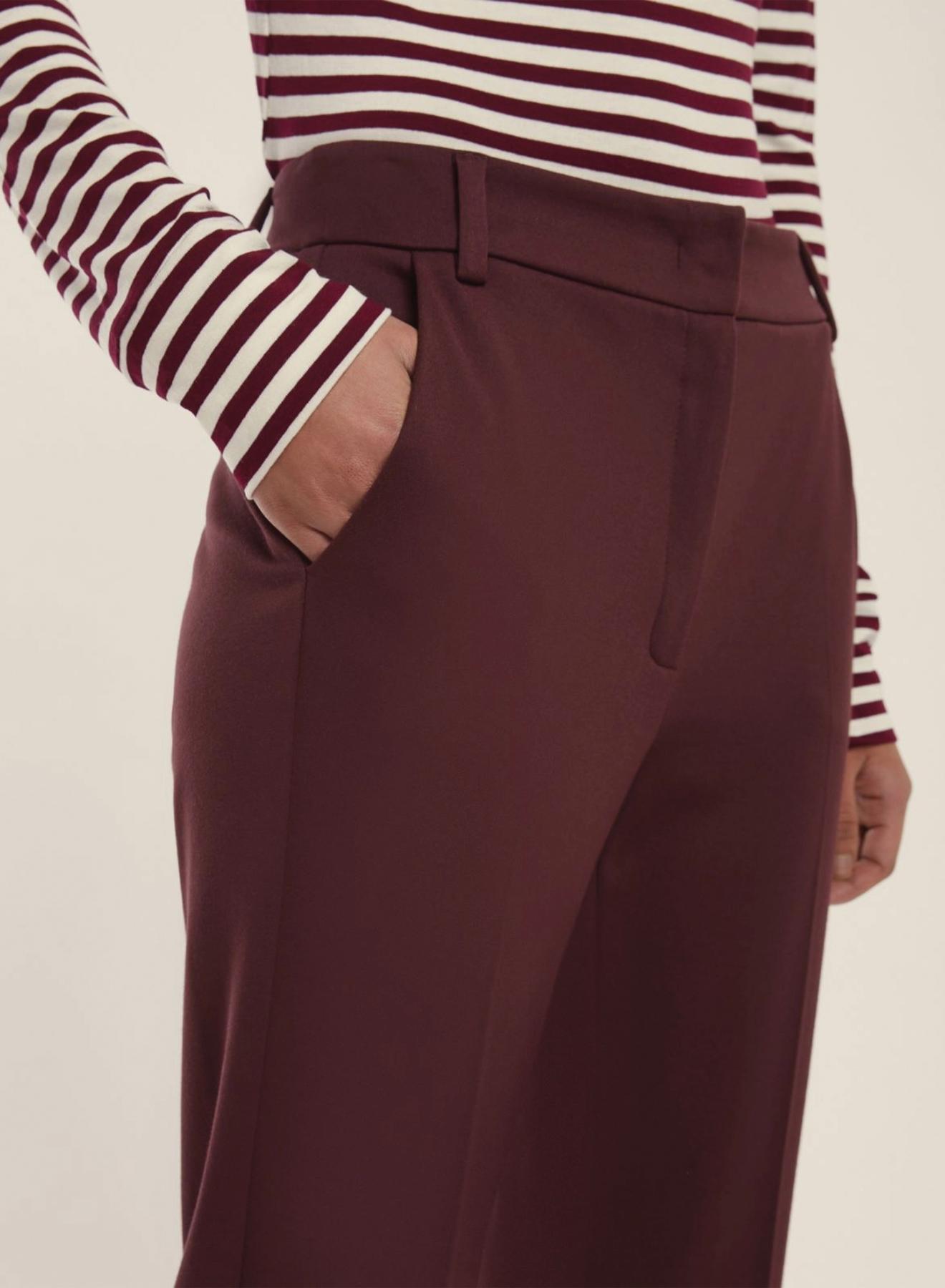 Bordeaux straight fit Trousers Emme Marella - 4