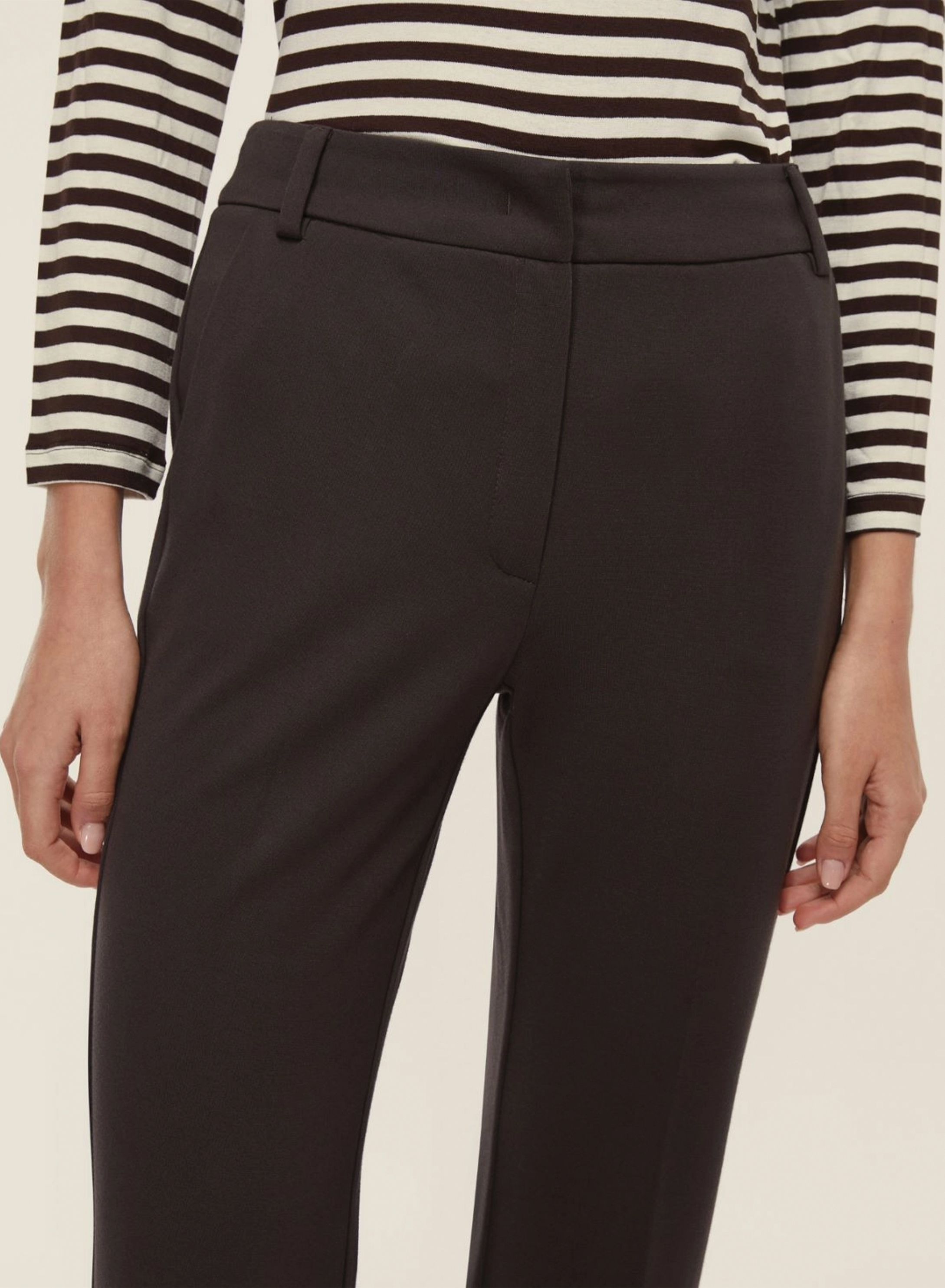 Brown straight fit Trousers Emme Marella - 3