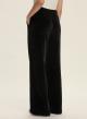Dark Grey straight fit corduroy Trousers with elasticated rear waistband Emme Marella - 1