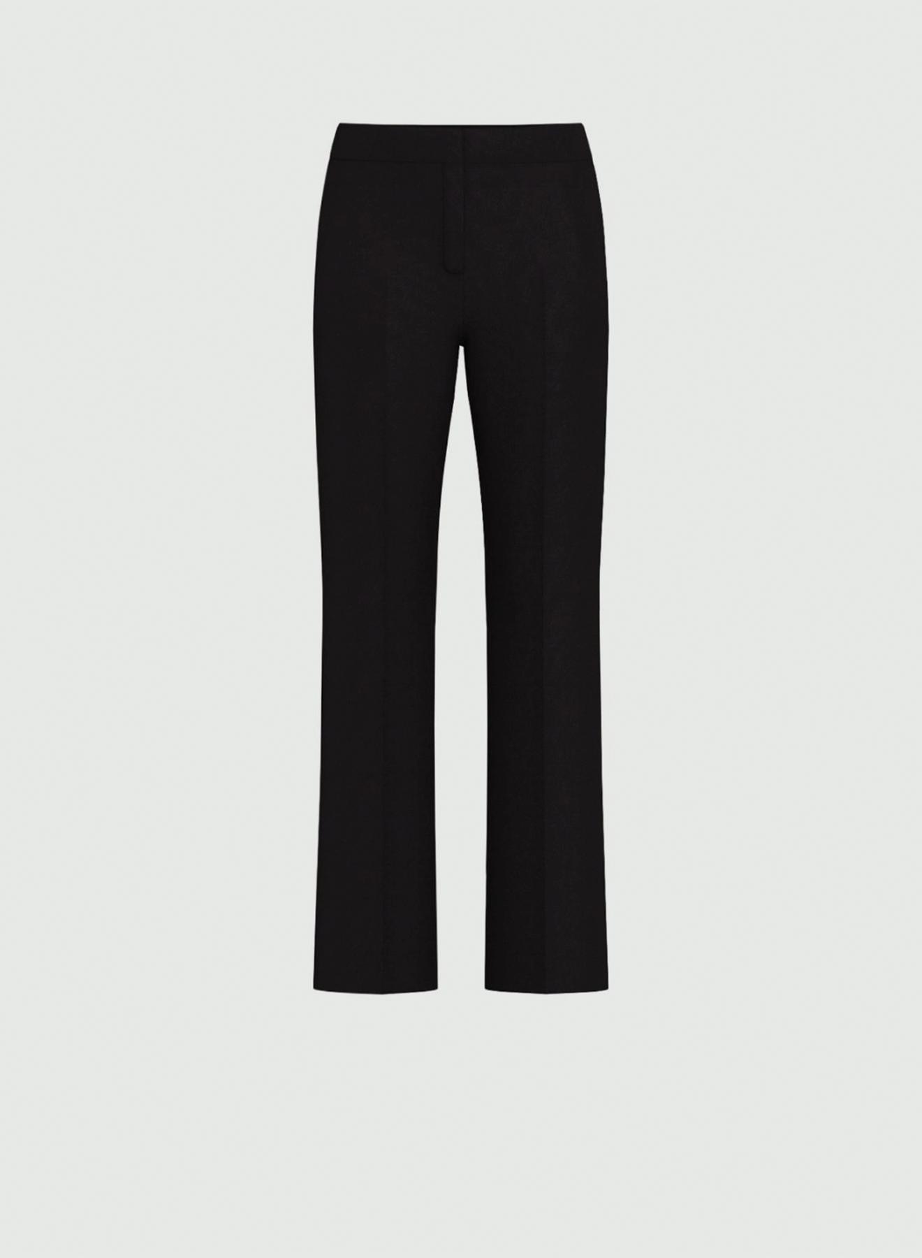 Black satin Trousers with a slight flare Emme Marella - 5