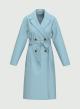 Light Blue straight fit trench coat with matching belt Emme Marella  - 3