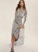 White-Black tulle Dress with python print Emme Marella - 2