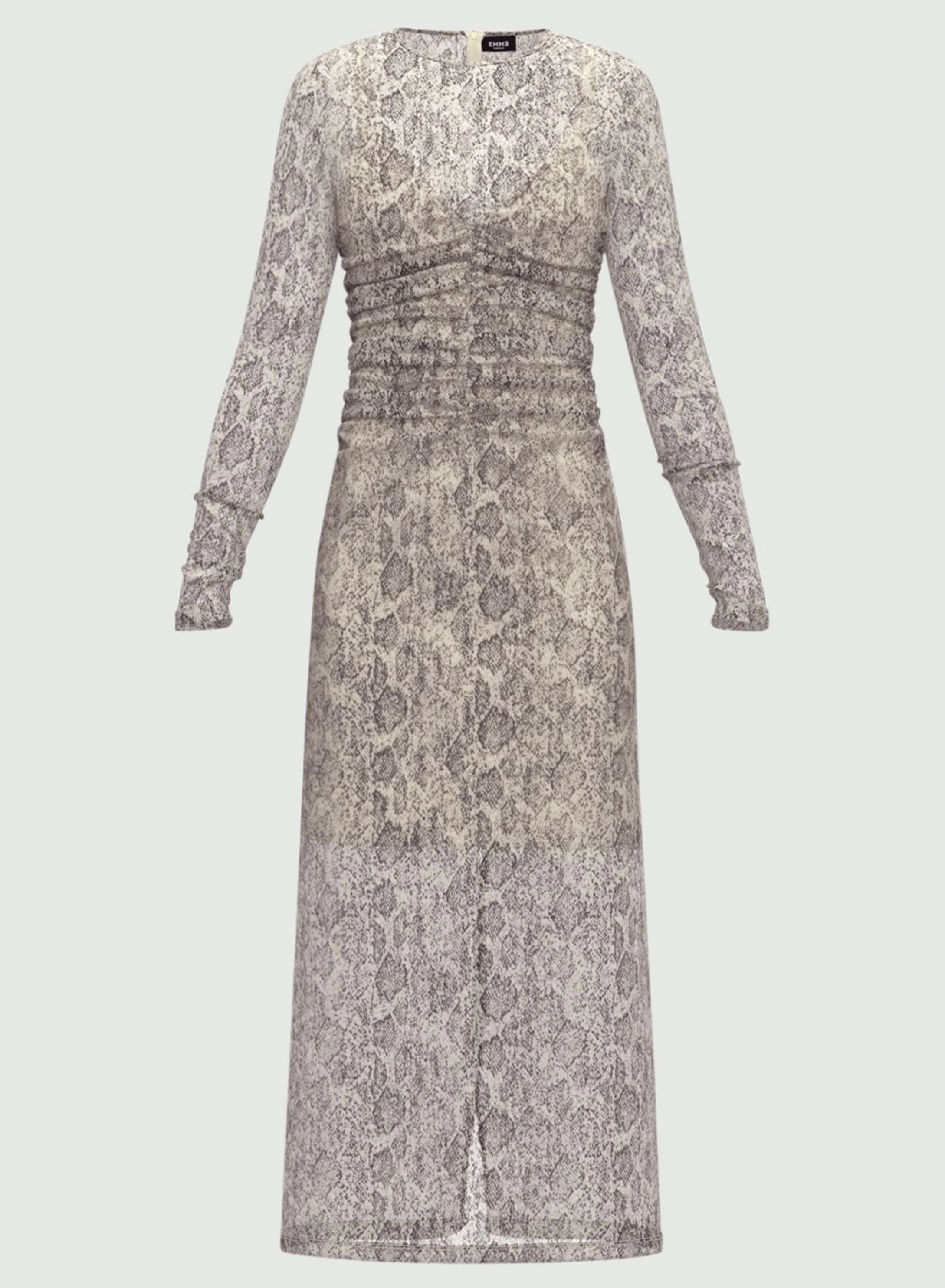 White-Black tulle Dress with python print Emme Marella - 4