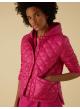 Fuchsia water-repellent padded jacket with removable hood Emme Marella - 2