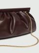 Bordeaux hand-shoulder Bag with removable metal chain shoulder strap Emme Marella - 2