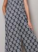 Navy Blue-White Jumpsuit with spiral print "Hemera" Capetanissa - 1