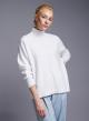 White straight fit turtleneck Sweater Bluoltre - 4