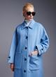 Light Blue Coat with single lapel Vicolo - 3