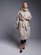 Beige Coat with belt and detachable padded Gilet Fly Luxury - 1