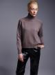 Taupe turtleneck Sweater Luxe - 2