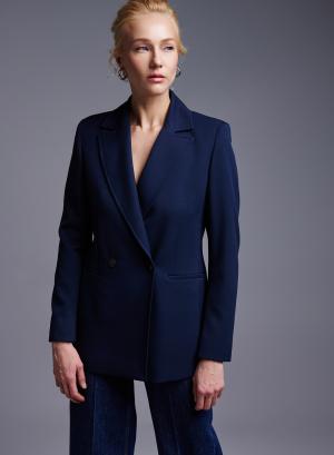 Navy Blue σταυροκούμπωτο Σακάκι Emme Marella - 39089