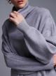 Grey turtleneck oversized Sweater Lara - 2