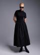 Black long Skirt with pockets and drawstring Milla - 0