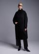 Black Coat with single lapel Vicolo - 0