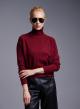 Bordeaux  turtleneck Sweater Luxe - 0