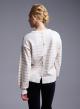 White-Beige Sweater with stripes Finery - 3